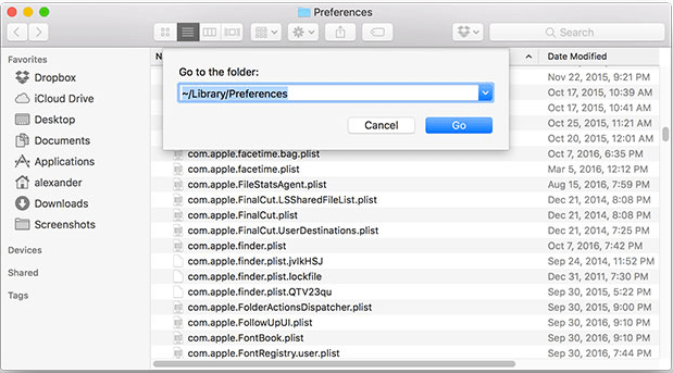 Delete your Mac’s Bluetooth preferences