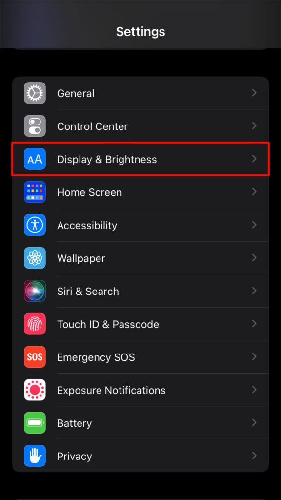 display and brightness